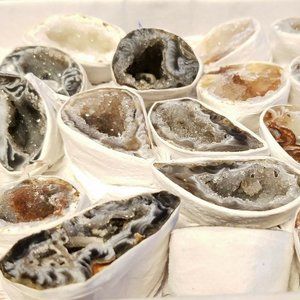 1 Half Large Natural Agate Oco Geode Mineral Gems